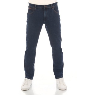 Wrangler Slim-fit-Jeans Herren Jeanshose Texas Slim Fit Denim Hose mit Stretch blau 33W / 34L