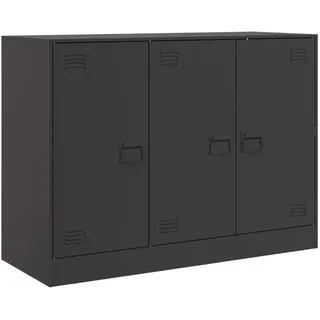 vidaXL Sideboard 99 x 73 x 39 cm Schwarz