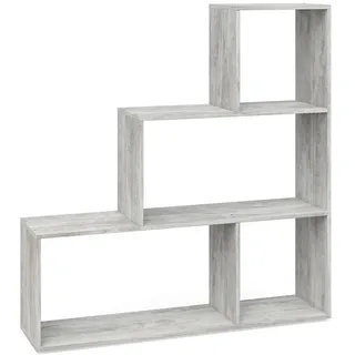 Vicco Treppenregal Bücherregal 116,8 x 29 x 123,2 cm Grau