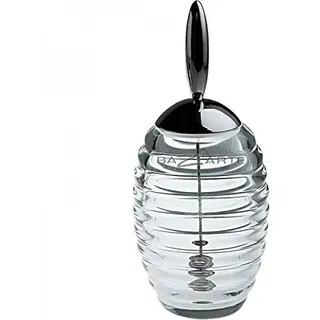 Alessi - Klassischer Topf mit Messbecher für Honig, 250 ml, Edelstahl, Lebensmittelecht, Spülmaschinenfest, Rund, 35 cl, 1 Count