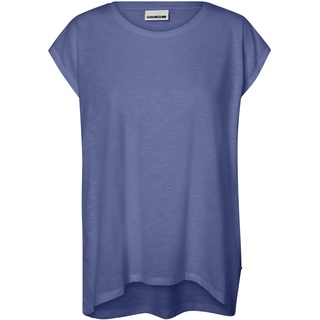 Noisy May T-Shirt - NMMathilde S/S Loose Long Top FWD NOOS - XS bis L - für Damen - Größe S - blau - S
