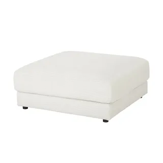 jette home Hocker Sila Cord 100 x 43 x 100 cm Weiß