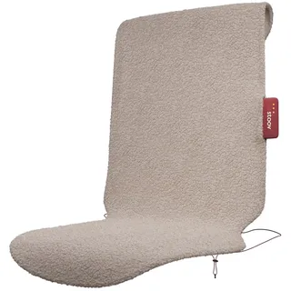 Stoov Heizdecke mit Abschaltautomatik - Kabellose Wärmedecke mit Flex Akku: 1,5 bis 3 Std. Wärme - Elektrische Heizmatte für Stuhl als Sitzauflage & Sitzheizung - Big Hug3 Wollig Beige