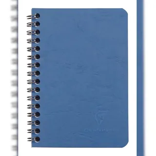 Clairefontaine Spiralbuch Age Bag 9,5x14cm kariert Blau