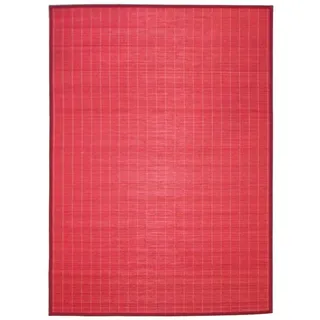 Thedecofactory Teppich 133 x 180 Bali, Bambus, Rot, 180 x 133 x 1,5 cm
