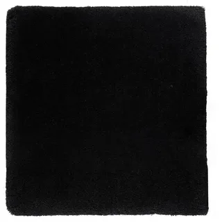 Aquanova Badteppich Mauro, Schwarz, Textil, Uni, quadratisch, 60x60 cm, für Fußbodenheizung geeignet, Badtextilien, Badematten