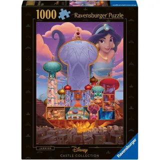 Ravensburger Erwachsenenpuzzle 1000 Teile - Disney Prinzessinnen - Disney Castles: Jasmin