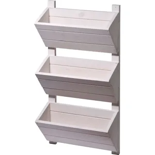 Dobar Wandbeet 38 x 17,5 x 79 cm Weiß
