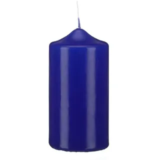 Stumpenkerzen Spitzkopf 6 Spitzkopf Stumpen Kerzen Royalblau 120 x Ø 70 mm, Kerzen in Cellophan, KOPSCHITZ Qualitätskerzen in RAL Qualität Made in Germany, Kerzen, Anlass, Advent, Weihnachten, Festtag, Festtagskerzen