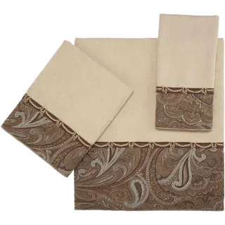 Avanti Linens Bradford Handtuch-Set, Leinen, 3-teilig