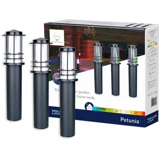 Müller-Licht Wegeleuchte Edelstahl 35,0 cm 3er Set weiß
