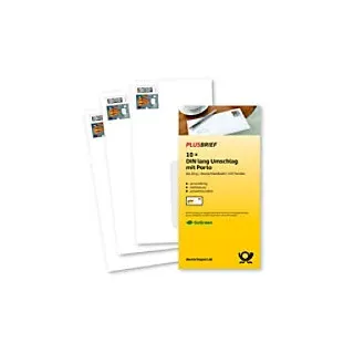 Deutsche Post Plusbriefe DIN lang mit Fenster Briefumschläge mit Porto 0,95 € 10 Stück