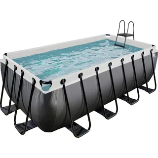 EXIT TOYS Black Leather Pool 400 x 200 x 122 cm inkl. Filterpumpe