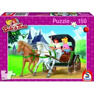 Schmidt Spiele Puzzle Bibi & Tina, Kutschfahrt, 150 Teile, 150 Puzzleteile