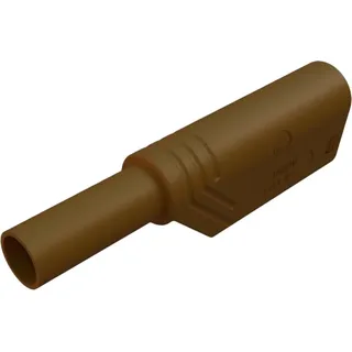 HIRSCHMANN TEST & MEASUREMENT SKS Hirschmann LAS S G Sicherheits-Lamellenstecker Stecker, gerade Stift-Ø: 4mm Braun 1St.