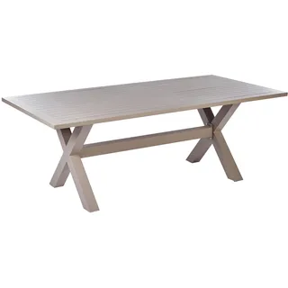 Beliani Cascais Gartentisch 200 x 105 x 74 cm Beige