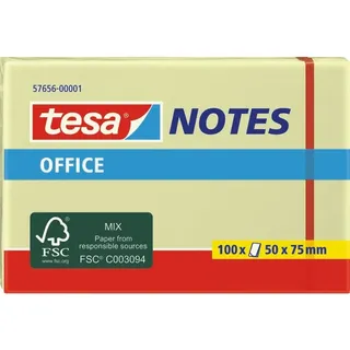 Tesa 57656 Klebezettel, 50 x 75mm, 100 Blatt