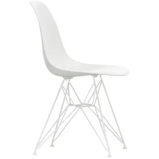 Vitra - Eames Plastic Side Chair DSR, weiß / weiß (Filzgleiter weiß)