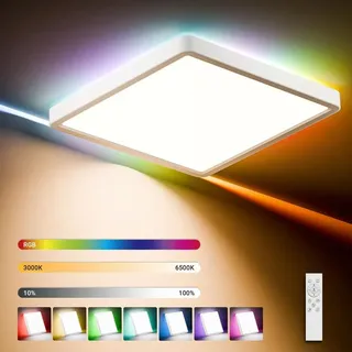 lqwell QUAD 1 Flach 32W 3400LM 3000-6500K RGB weiß 40 cm x 40 cm x 4 cm