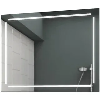 LED Badspiegel Badezimmerspiegel Wandspiegel Bad Spiegel - 3000K Warmweiß 120 cm Breit x 80 cm Hoch Legato Licht umlaufend