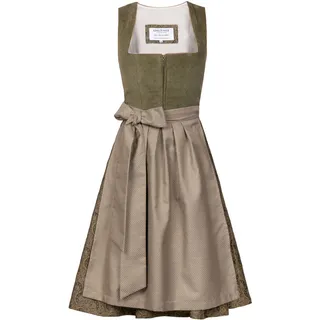 Midi Dirndl Emilia Grün Cord