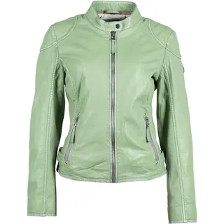 Lederjacke GIPSY "GWFaiza" Gr. XL, grün (green) Damen Jacken Lederjacken mit Patch-Design am Ellenbogen