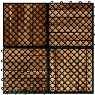 Casaria Holzfliese Akazie 30 x 30cm braun