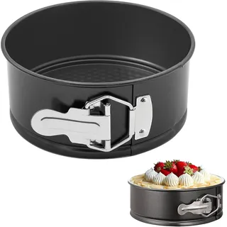 Runde Springform, 16 Cm Kuchenform, Runde Kuchenform Mit Flachem Boden, Springform-kuchenform, Kuchenform, Tortenform, Für Kuchen, Pizzen Und Pfannkuchen (6 Zoll)