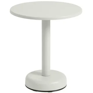 Muuto - Linear Steel Outdoor Kaffeetisch, grau, Ø 42 x H 47 cm