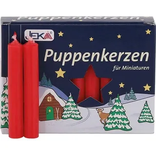 Ebersbacher Puppenkerzen für Miniaturen groß rot 20er Miniaturkerzen Minikerzen