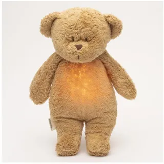 Moonie - Kuscheltier mit Melodie und Licht kleiner Bär 2.0 organic Cappuccino - Braun