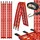 228 cm 680 kg klappbar Aluminium gelocht rot 2 St