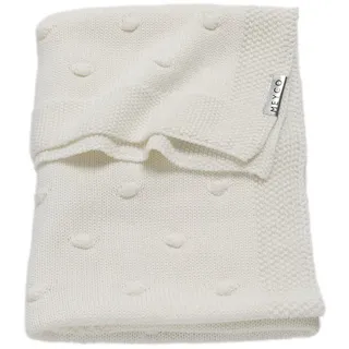 Babydecke Knots Offwhite, Meyco Baby, 100x150cm weiß 100 cm x 150 cm