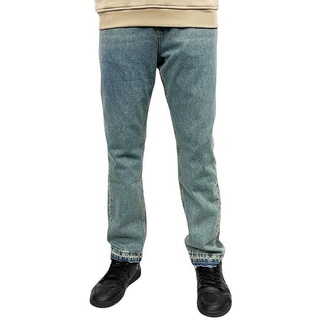 Pegador 5-Pocket-Jeans Presto Open Hem (1-tlg., kein Set) logogeprägte Knöpfe und Nieten blau 32