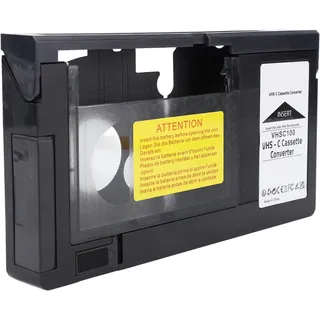 VHS-C-Kassettenadapter für S VHS C und für S VHS-Kassetten, für VHS C und für VHS-Kassetten, usw., Nicht kompatibel für 8mm / MiniDV / Hi8-Kassetten,unterstützt Wiedergabeaufnahmen