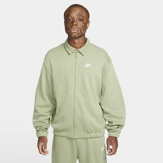 Nike Club Fleece Harrington-Jacke für Herren - Grün, XL