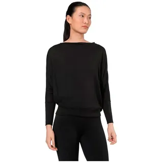 super.natural Kula Regular Fit Langarm-t-shirt - Jet Black - M