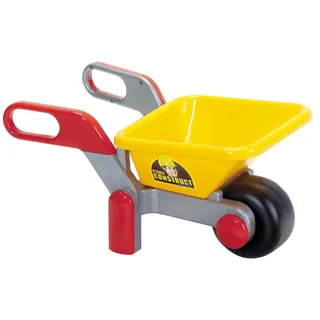 Wader Kinder Schubkarre Bauschubkarre grau rot gelb 64 cm