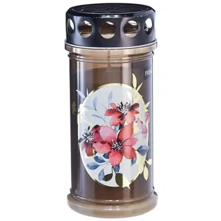 Florists Products Grabkerze Grabkerzen Braun Blumen Ø7,5cm 6er Set Friedhof Lichter, 6 Stück braun