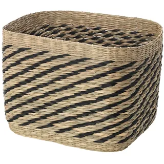 IKEA GOTTERN Korb Seegras/schwarz