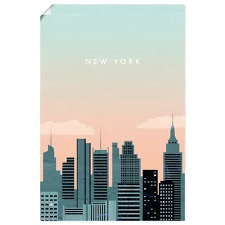 Wandbild ARTLAND "New York", bunt (farbe bild(er): blau), B:20cm H:30cm, Bilder, als Alubild, Leinwandbild, Poster, Wandaufkleber in verschied. Größen