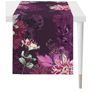 Apelt Tischläufer , lila/violett , Baumwollmischgewebe , Maße (cm): B: 48 H: 0,5