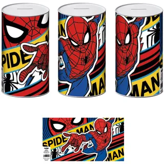 Sparschwein – Spiderman – Größe L – 10 x 10 x 17,5 cm