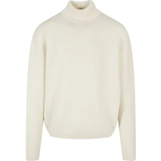 URBAN CLASSICS Oversized Roll Neck Sweater Sweatshirt, whitesand, 4XL