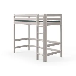 Flexa Hochbett Classic 90 x 200 cm Holz Grau
