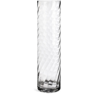 Bodenvase WIRBEL Glas ca.12,5x50cm, klar