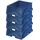 Leitz Ablagekorb 4er Pack Ideales Sortier und Ablagesystem für Poststellen und Kopierräume Blau 52310035