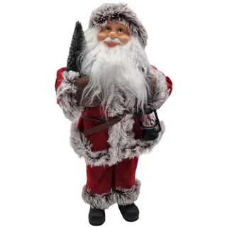Weihnachtsmann Spieluhr mit Laterne Wichtel Santa Nikolaus Dekofigur Weihnachte
