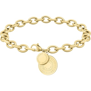 Liebeskind Berlin Armband mit Anhänger aus Edelstahl (Gold), 20 cm