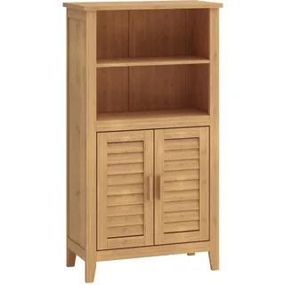 [en.casa] Rirg Beistellschrank 92 x 50 x 25 cm Bambus/Natur